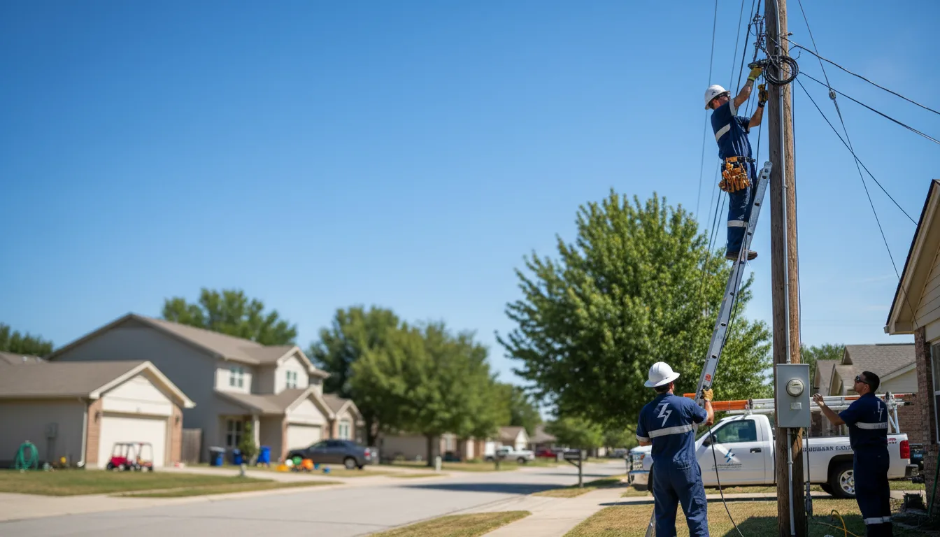Residential electrician providing installation services in Hereford, PA